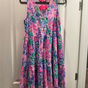 Lilly Pulitzer Disney Parks Lorina V Neck Dress NWT Size M